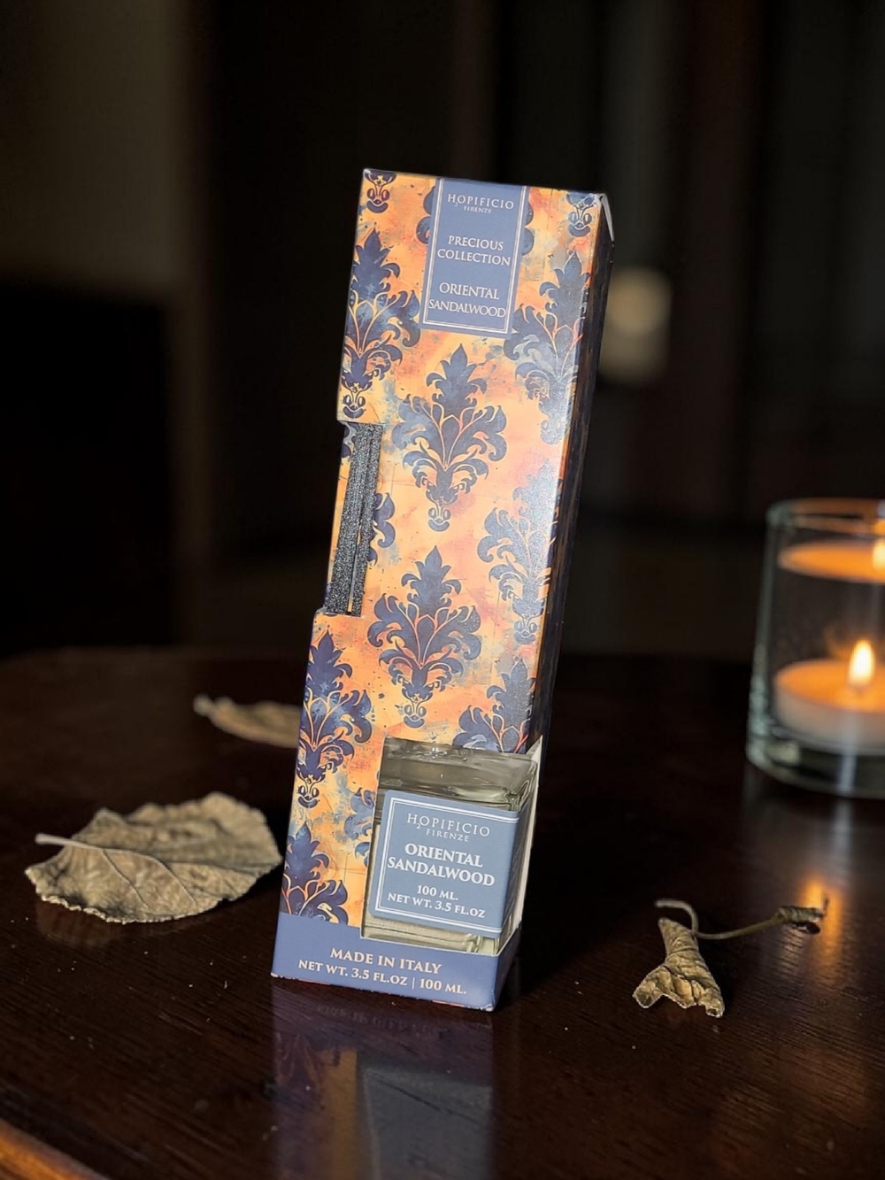 Oriental Sandalwood Reed Diffuser - Blue and Orange